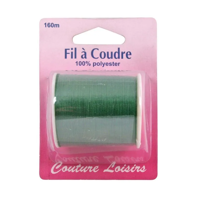 green polyester sewing thread - 160 m