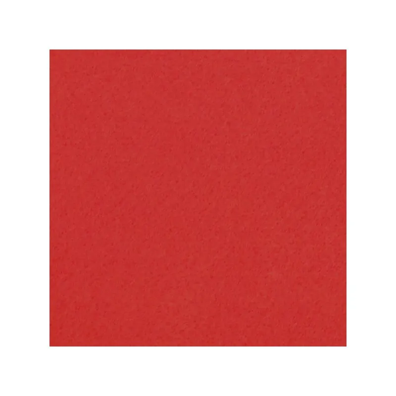 Red plain felt fabric