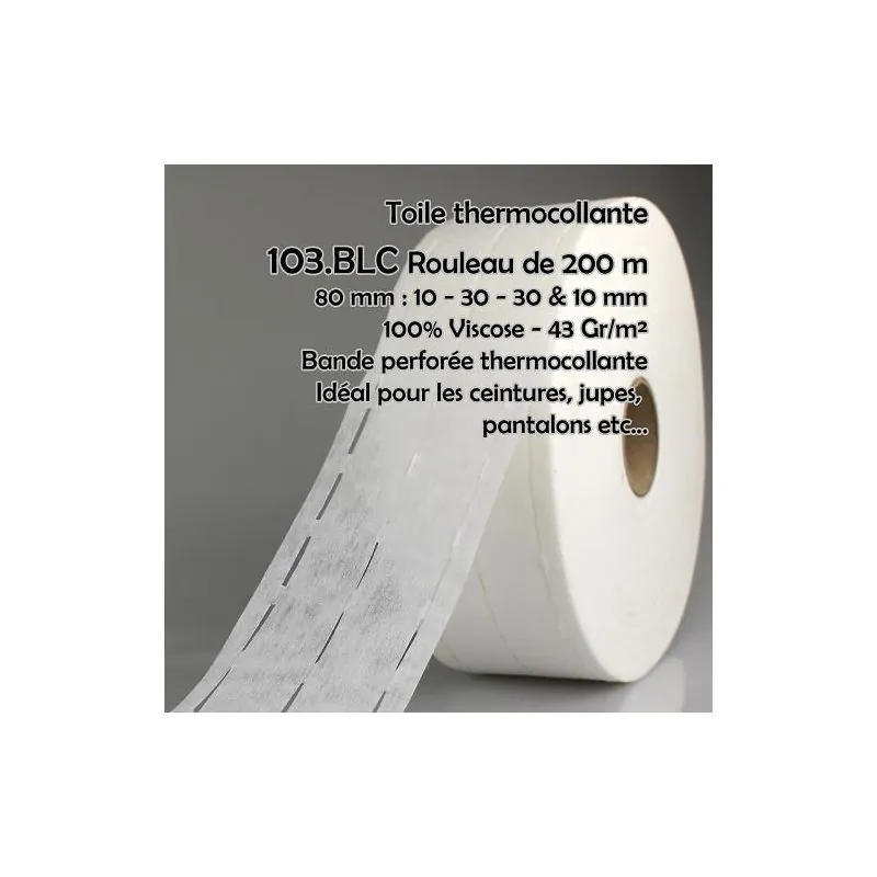 200 m roll of iron-on perfo tape 10x30x30