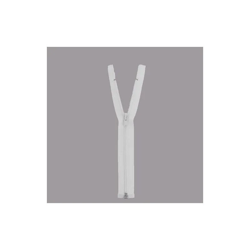 White zipper - n°6 separable 55 cm