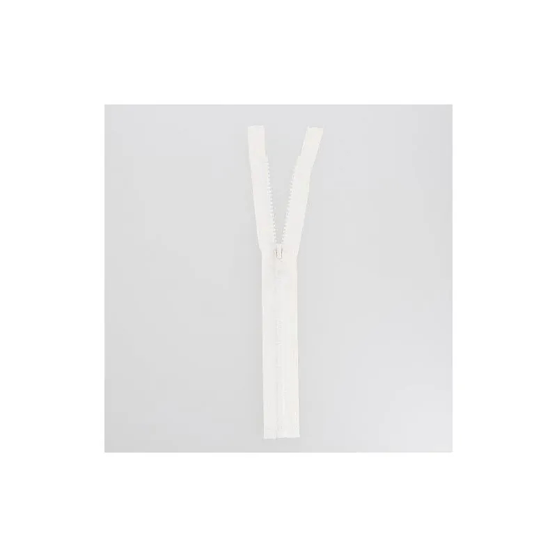 White zipper n°5 separable 135 cm