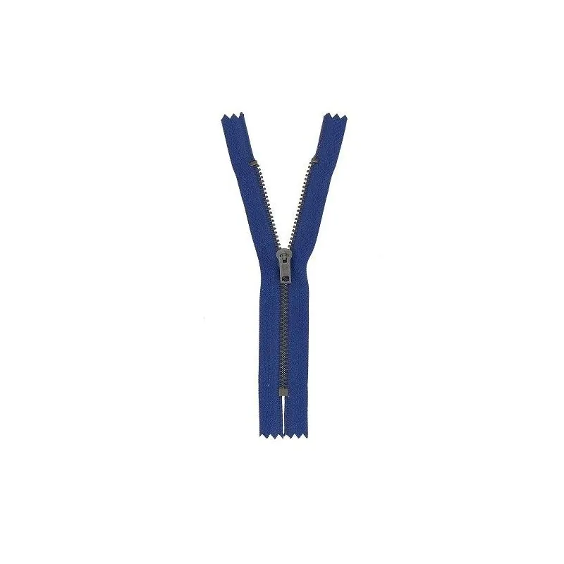 Blue pants zipper - 15 cm