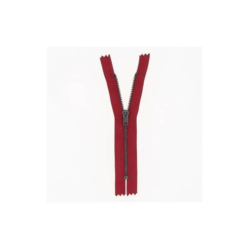 Red zipper non separable pants - 18 cm