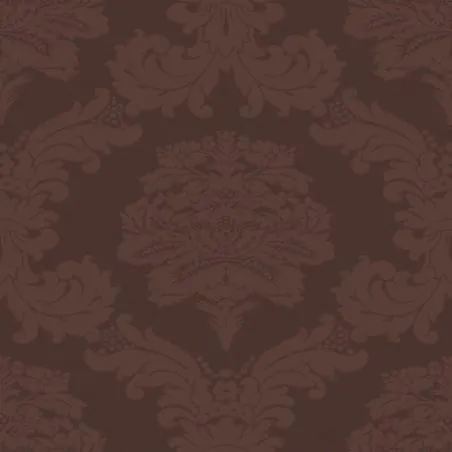 Tissu Damasco de couleur chocolat