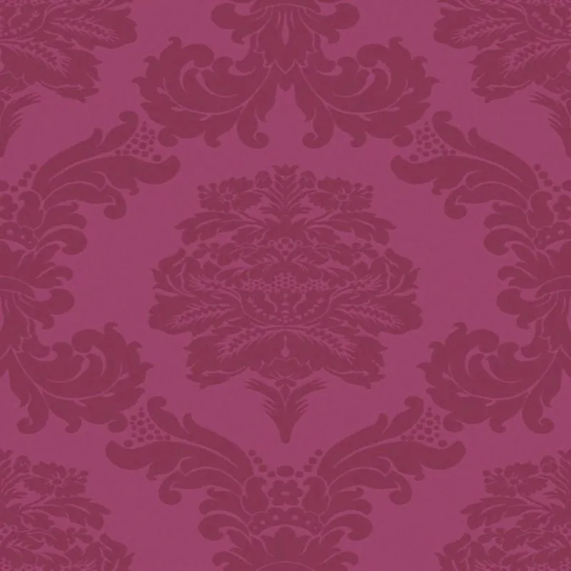 Damasco fabric in raspberry color