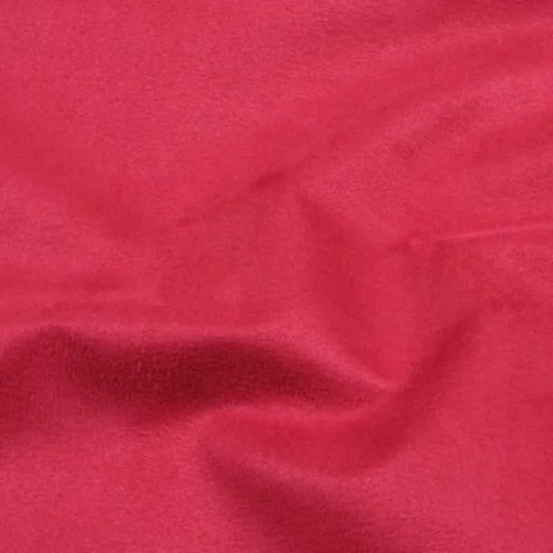 Red fjord suede fabric