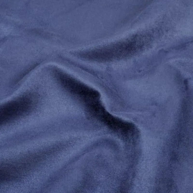 Suede fabric navy fjord