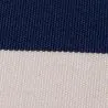 PLAYA RAYURES 5/5 WHITE/NAVY BLUE fabric 43CM