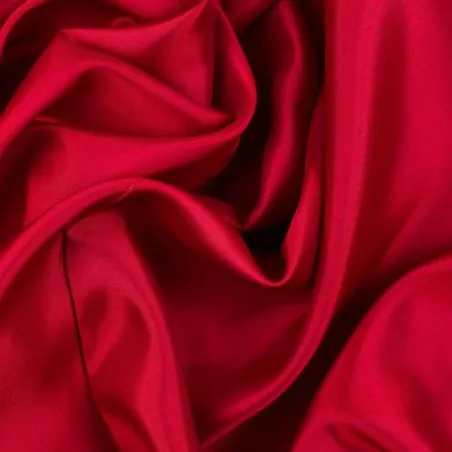 Doublure acétate unie de couleur rouge hermès