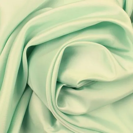 Tissu Doublure acétate unie de couleur vert d\'eau