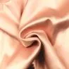Tissus crêpe de polyester uni rose poudré