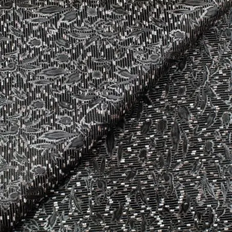 copy of Plain silk crepe fabric in dark gray color