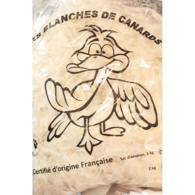 Bag of duck feathers