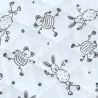 Quilted animal print fabric